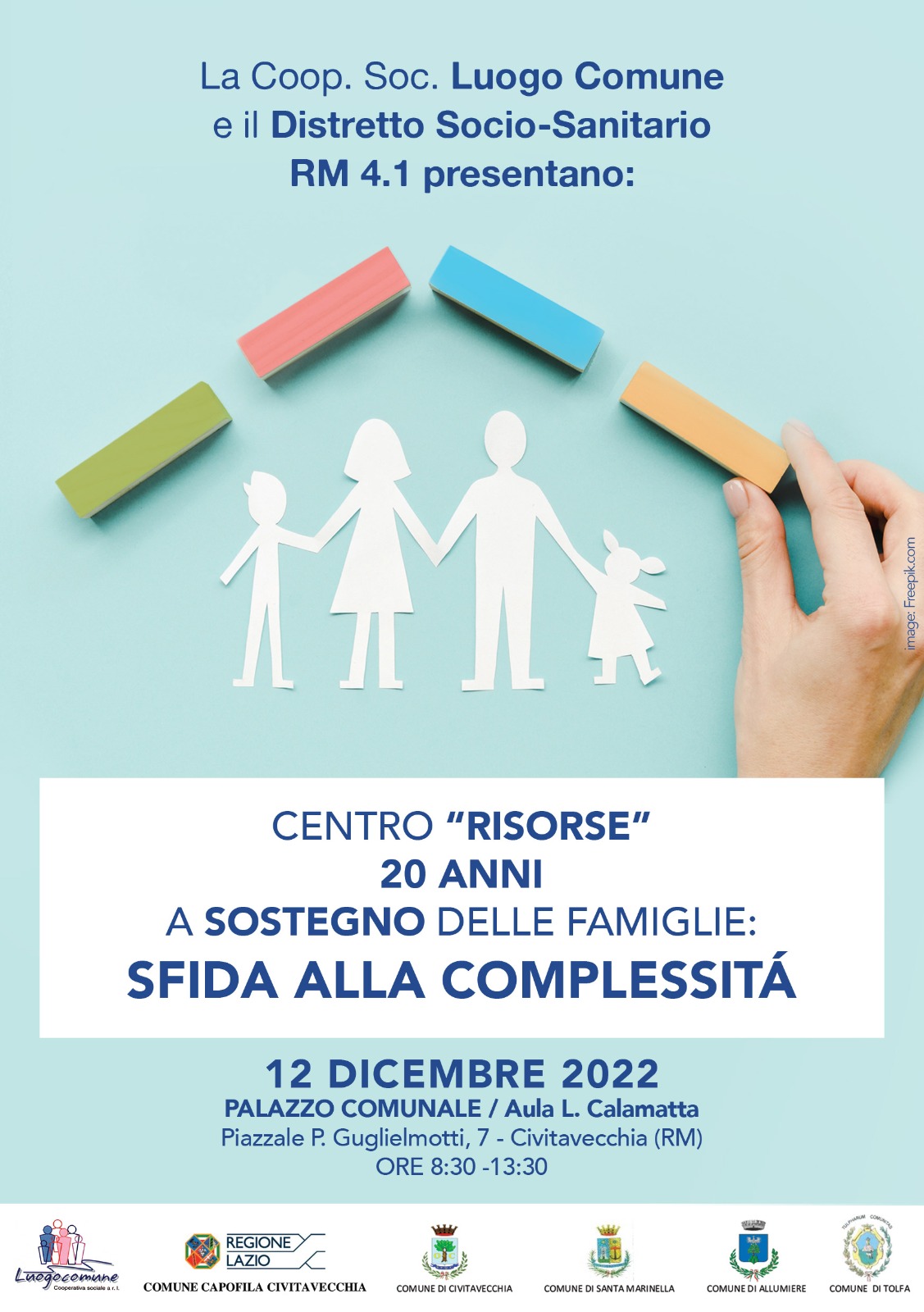 Centro Risorse, 20 anni a sostegno delle famiglie. Sfida alla complessità - 12 dicembre 2022, Civitavecchia